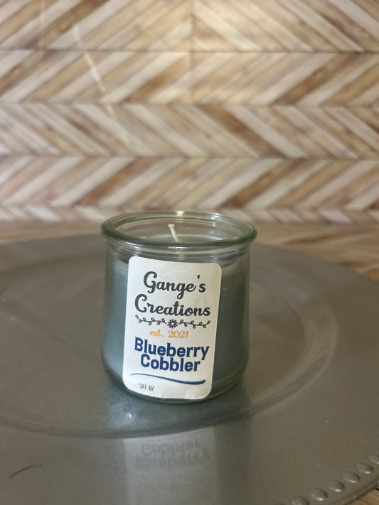 Blueberry cobbler candle