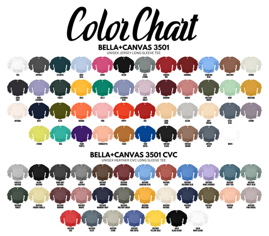 Long sleeve Bella Canvas Blank