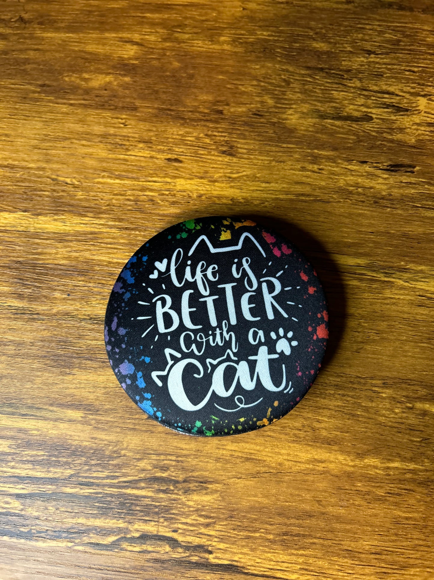 Life is better with a cat coaster