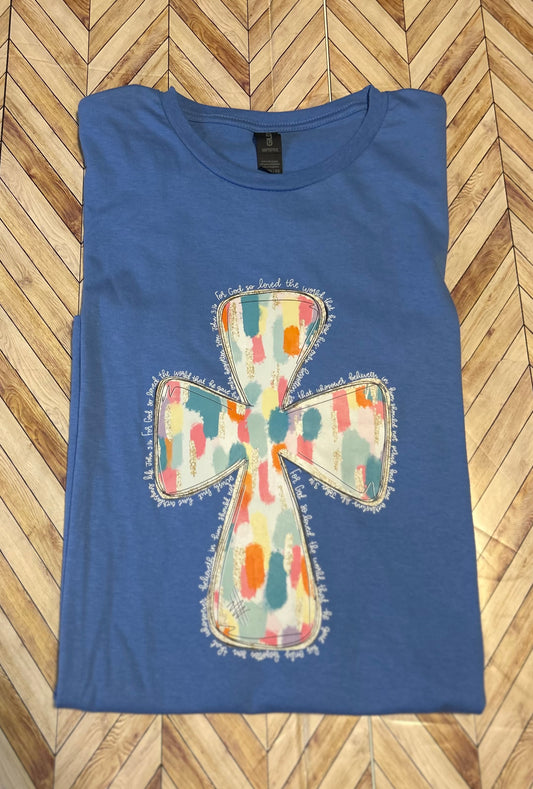 Water color cross Size XL