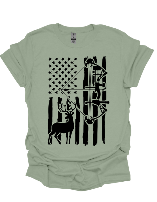 flag and archery t-shirt