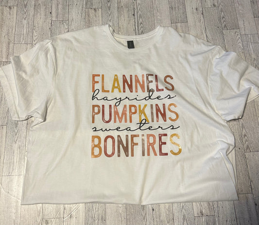 Flannels, pumpkin Bonfire XL