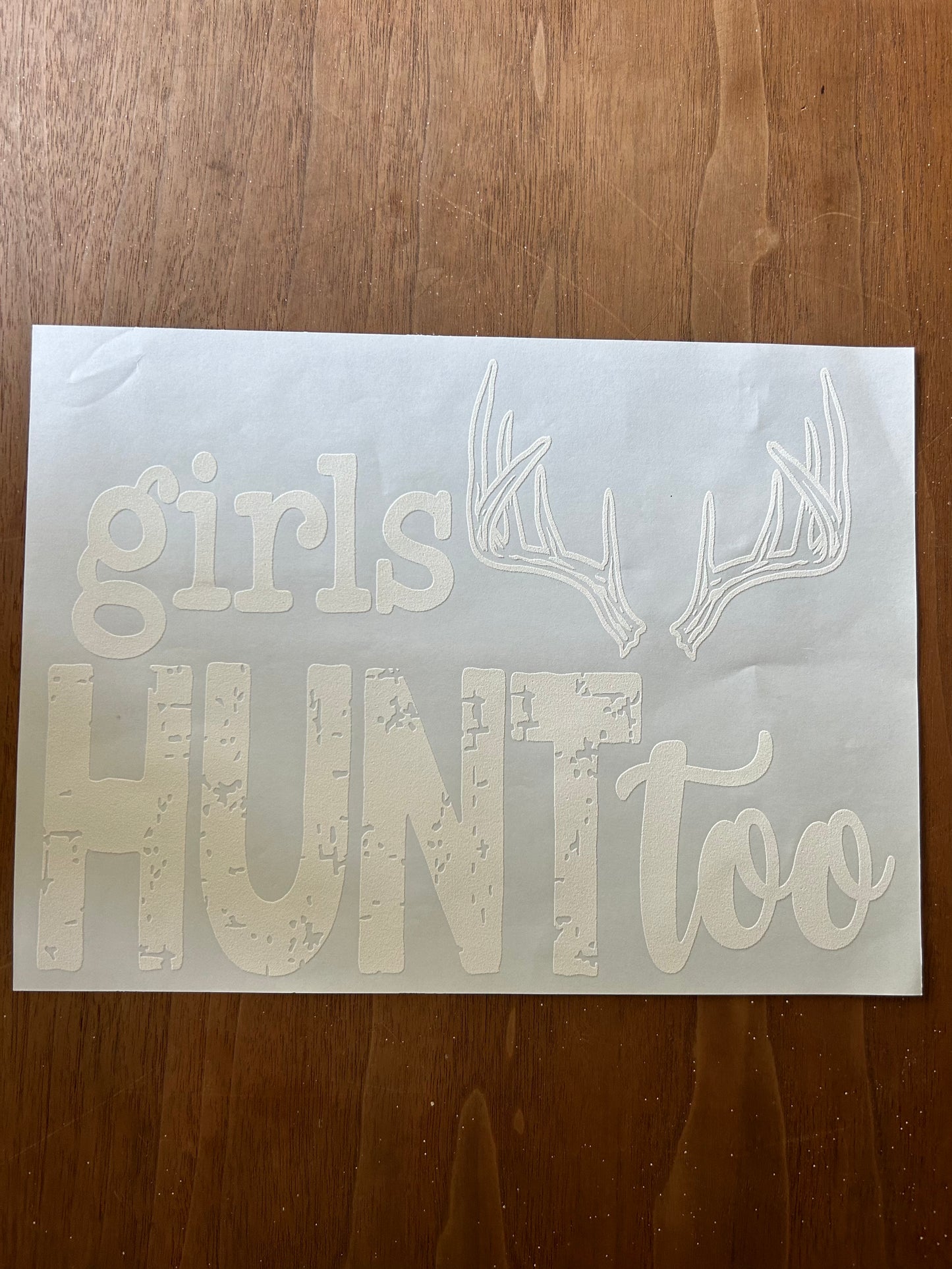 Girls hunt too