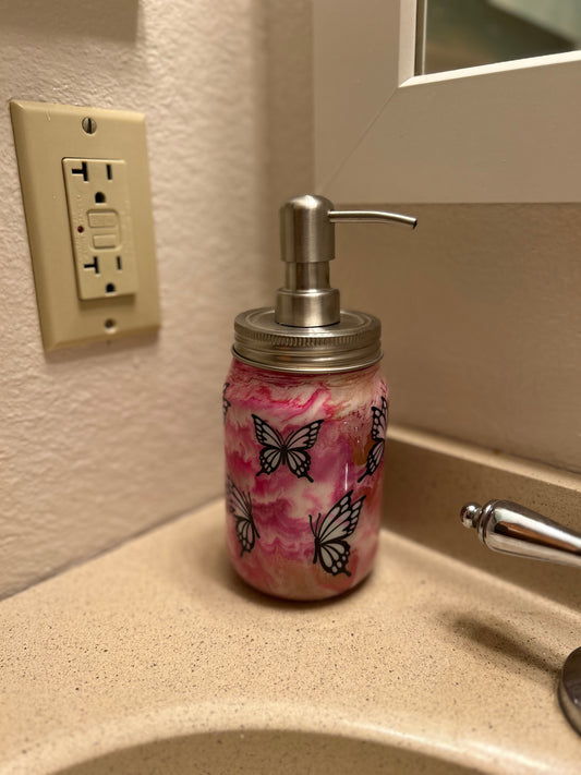 Soap dispenser butterfly