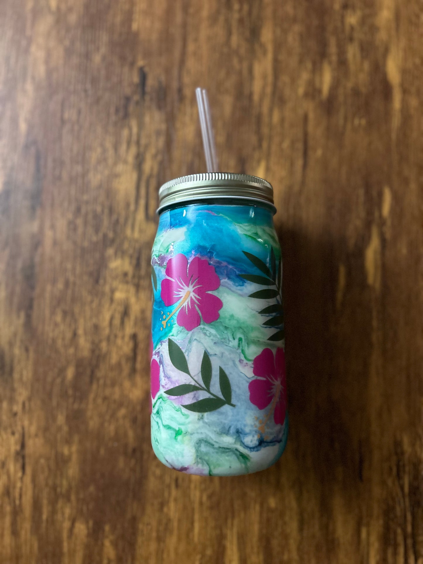 Hawaiian flowers 20oz