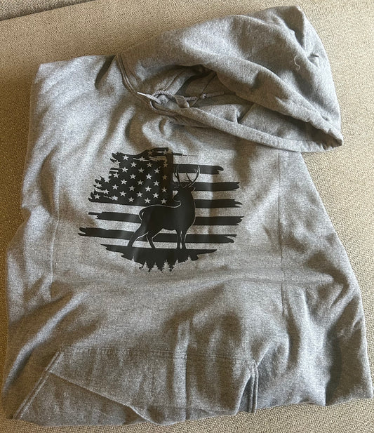 Deer flag hoodie 4x