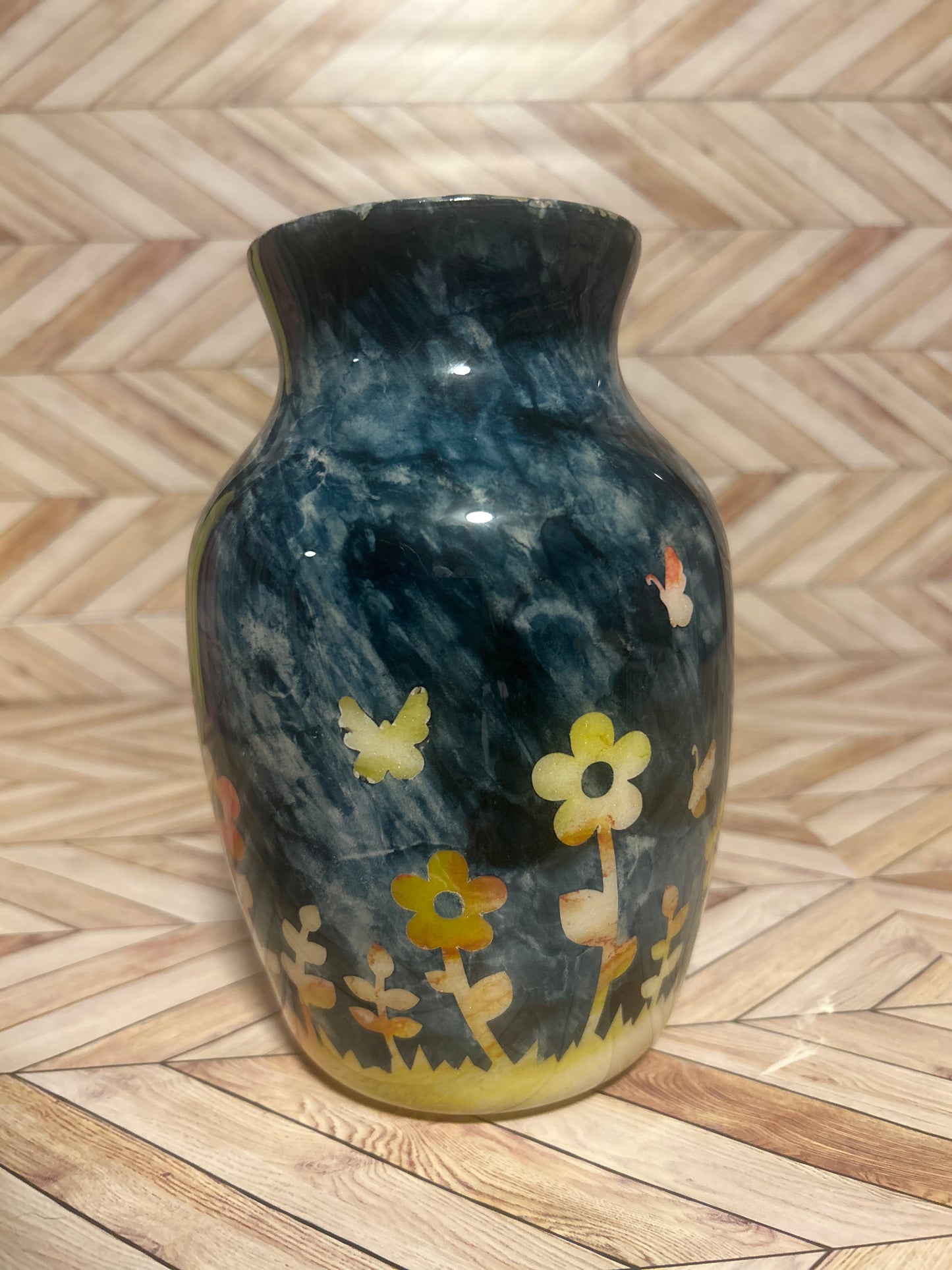 Flowered vase