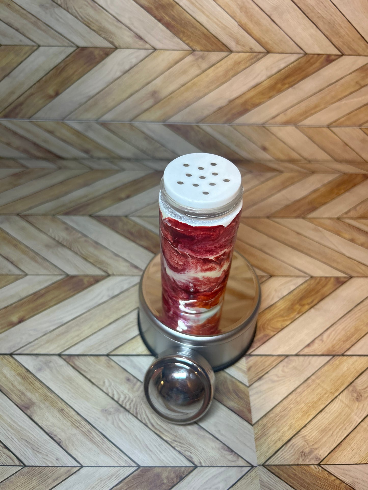 Pink seasoning shaker