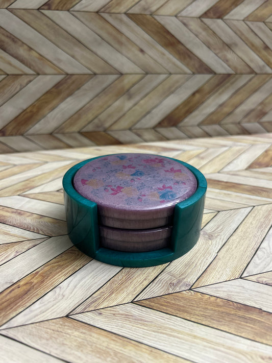 Purple coaster