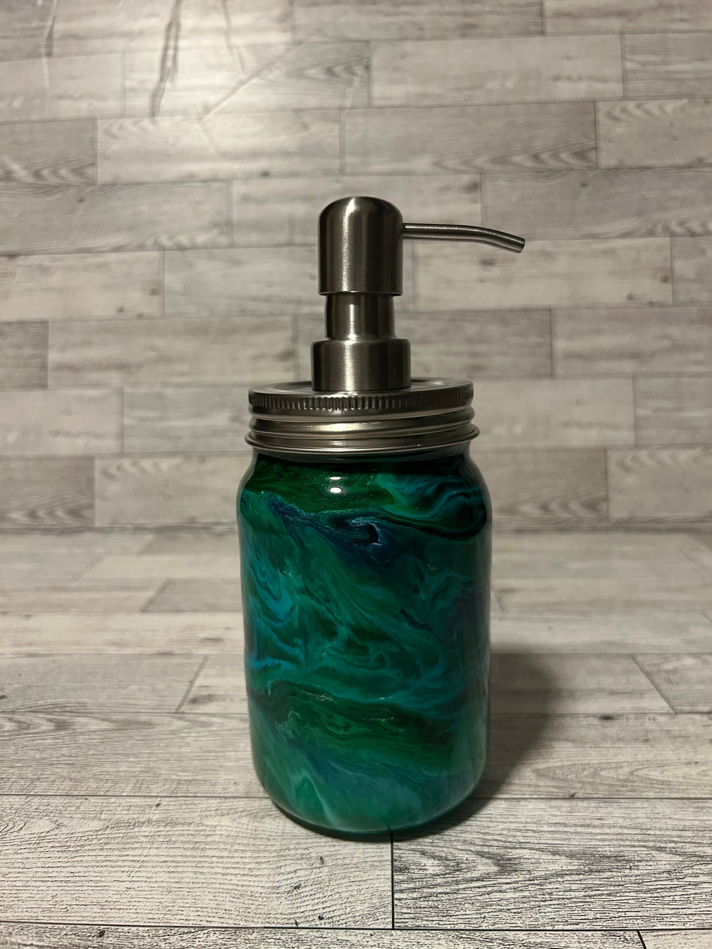 Soap dispenser glass