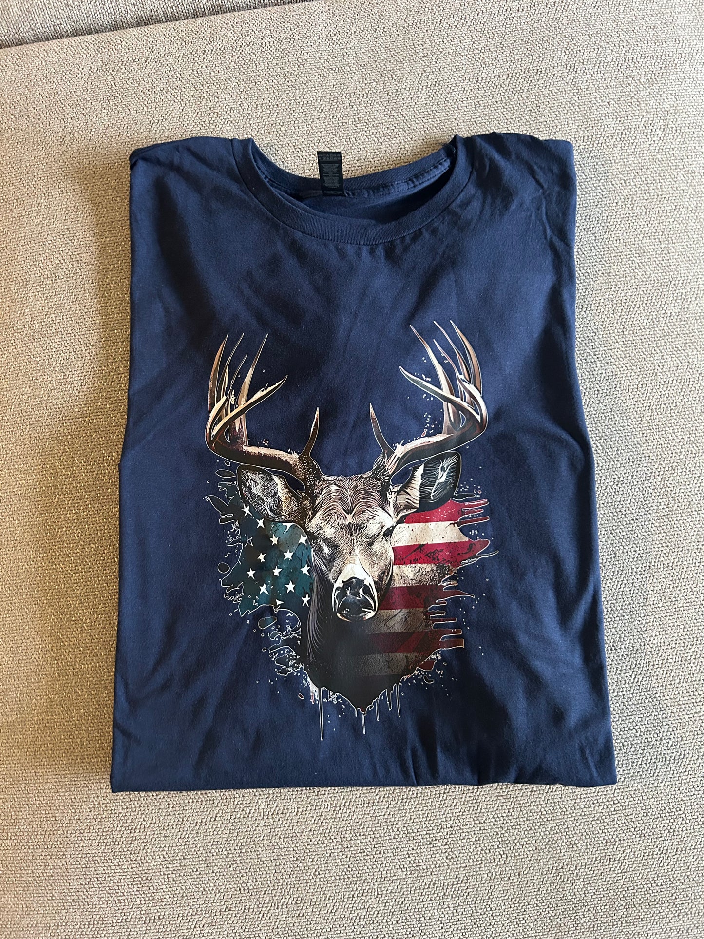 Deer and flag colored 4x