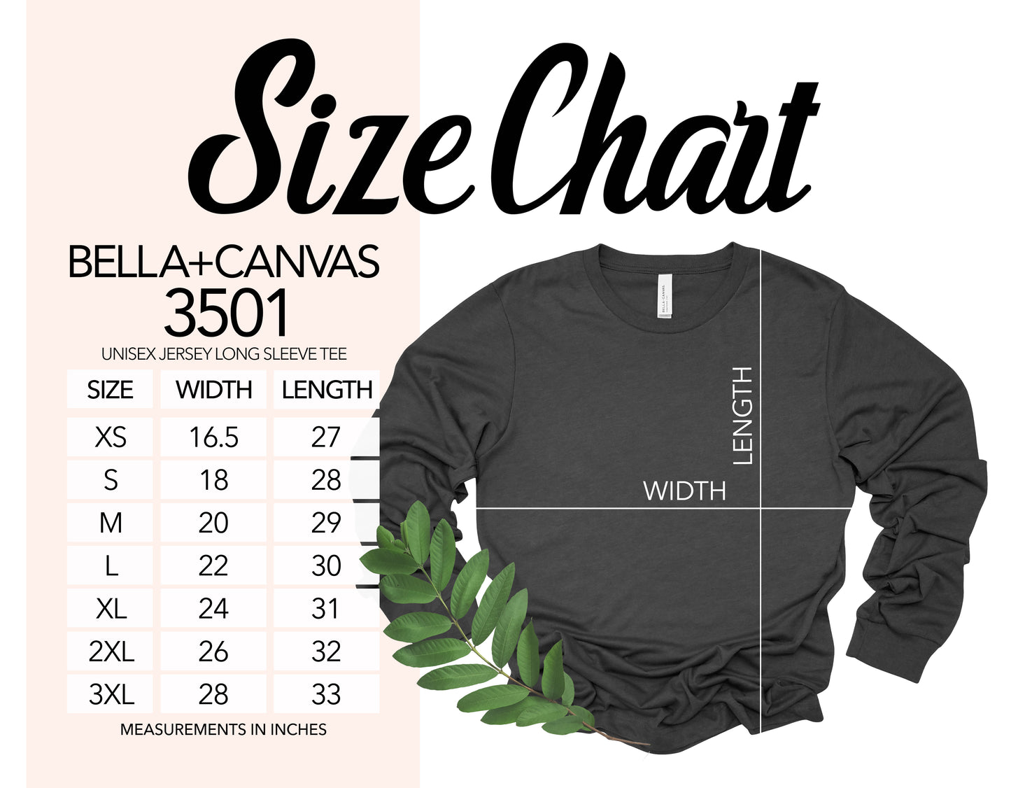 Long sleeve Bella Canvas Blank