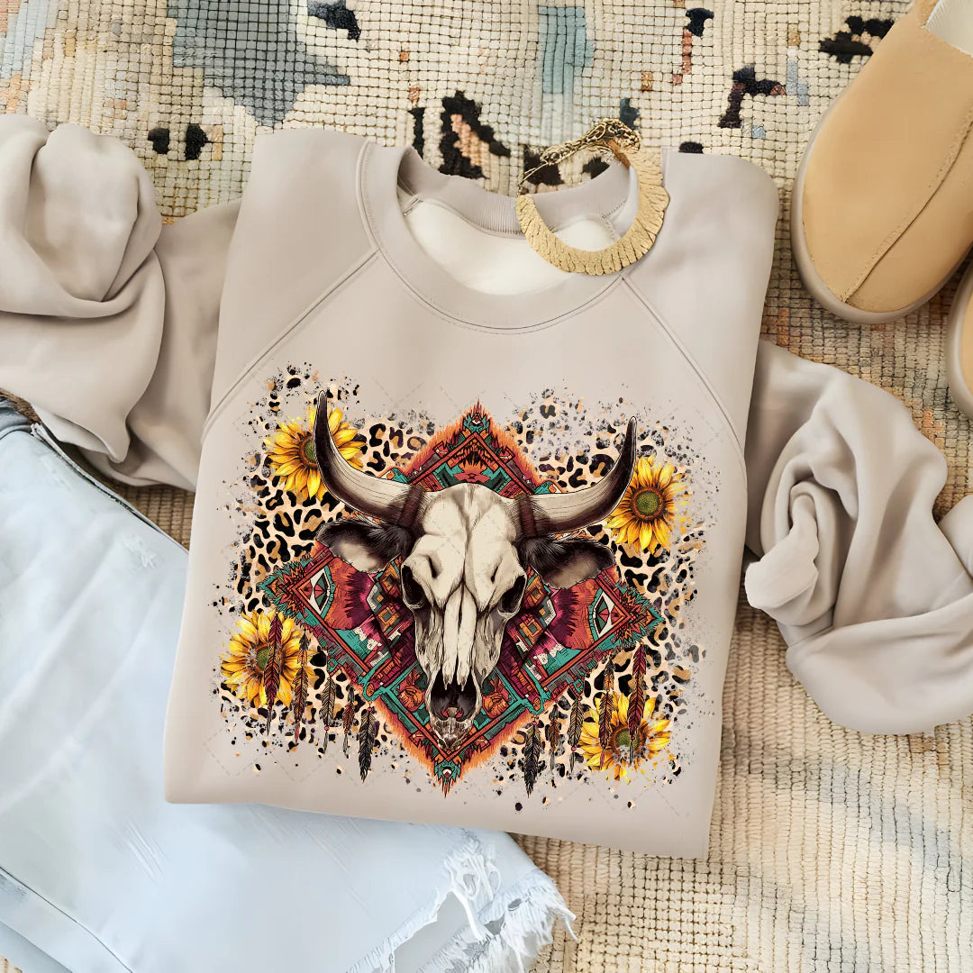 Western Boho Skull